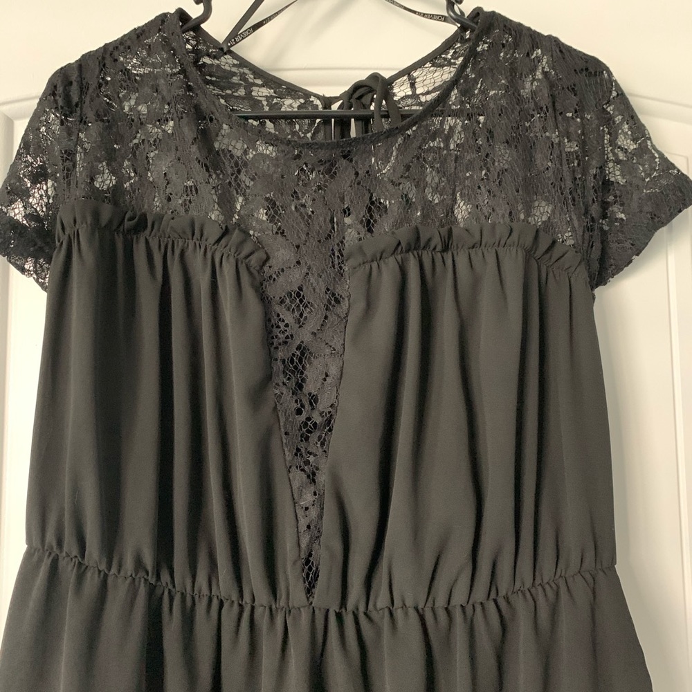 PLUS SIZE Black lace dress